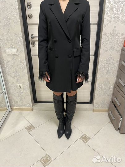 Сапоги кожаные женские 39