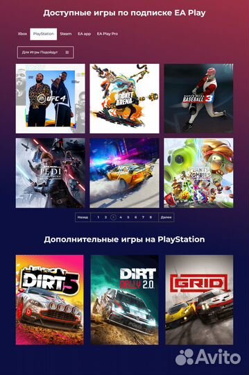 PS Plus EA Play Игры PS4 PS5 + God of War Ragnarök