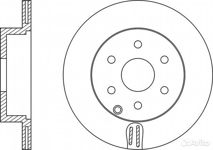 Диск тормозной nibk RN1420