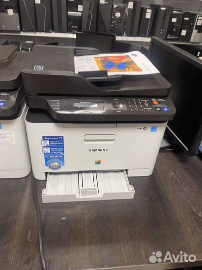 Цветное лазер. мфу Samsung Xpress C460FW с wifi