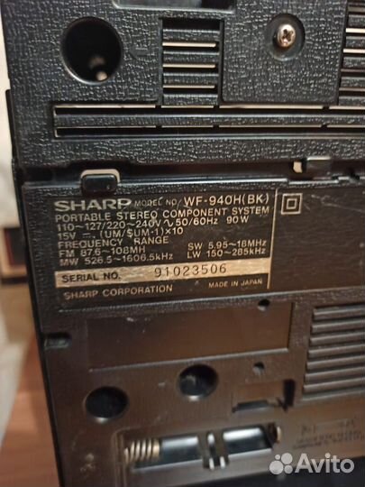 Корпус магнитофона sharp 940