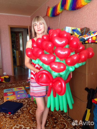 Цветы из воздушных шаров