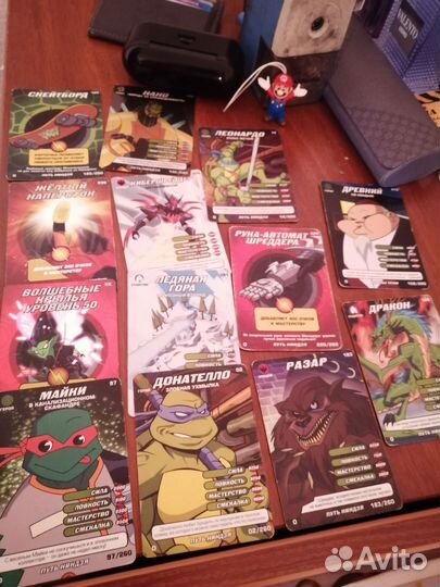 Карточки черепашки ниндзя