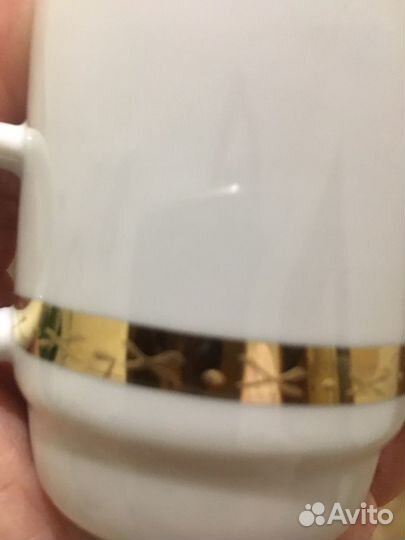 Кофеини стакан фарфр влксм, старинни