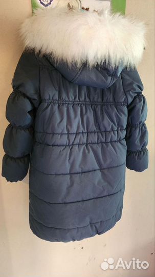 Куртка удлинённая для девочки зимняя