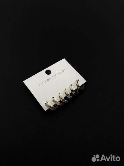 Роскошные серьги-кольца с сапфирами