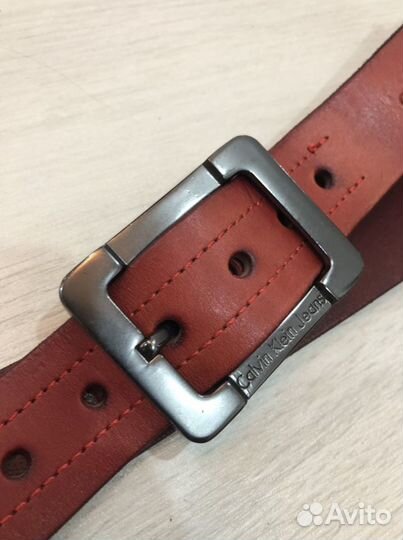 Ремень мужской кожаный Ck