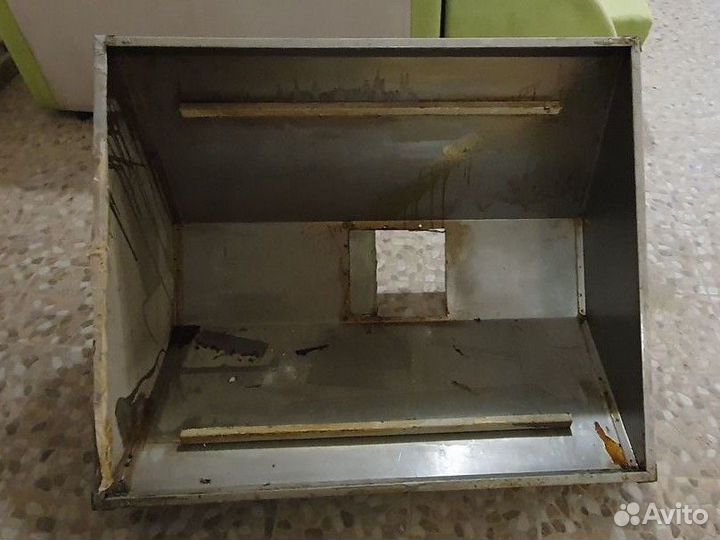 Вытяжной зонт оцинкованный. Островной