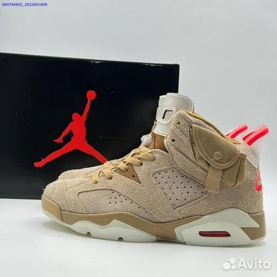 Кроссовки Nike Air Jordan 6 Retro x Travis Scott (Арт.48802)