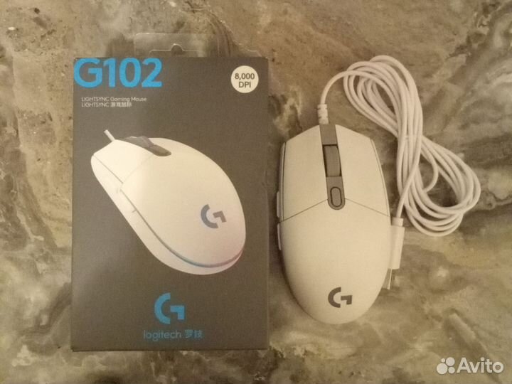 Игровая мышь logitech g102 lightsync white