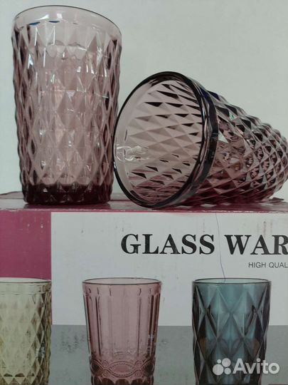 Стаканы из цветного стекла