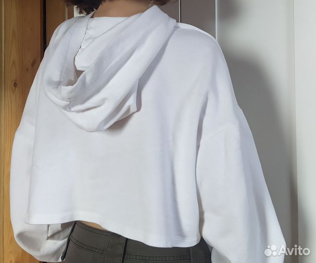 Укороченное худи с капюшоном