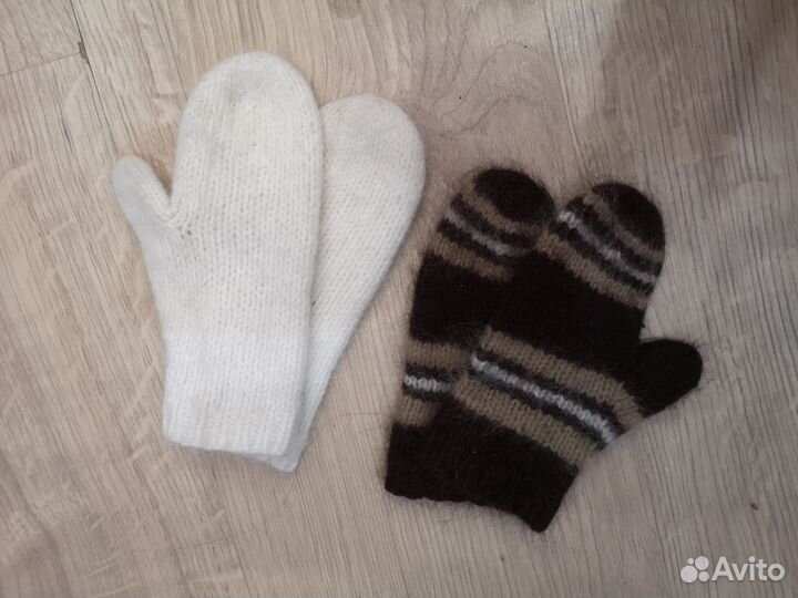 Варежки пух норки на 3-4 года