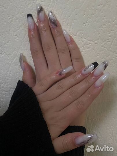 Маникюр наращивание