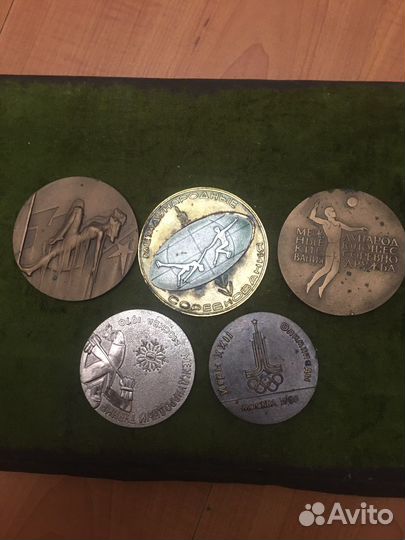 Настольные медали, спорт