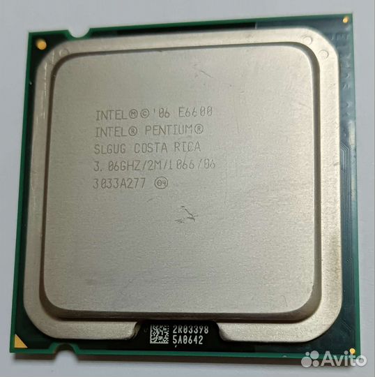 Процессор Intel Pentium E6600 socket 775