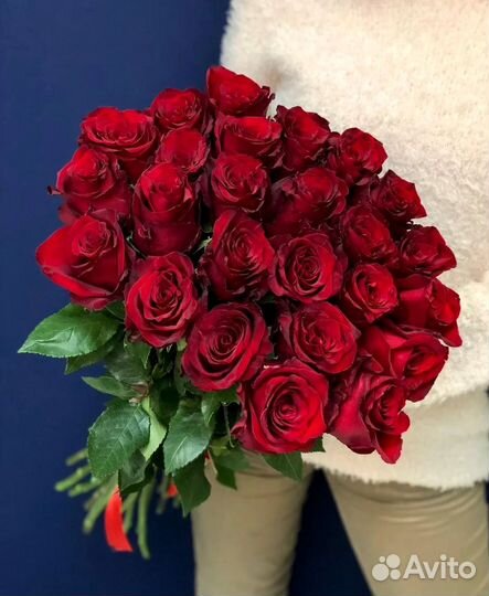 Метровые розы букет цветов