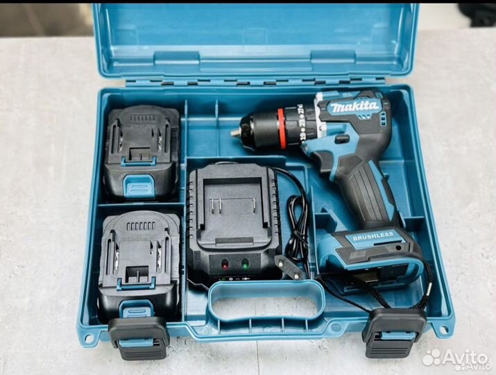 Бесщеточный шуруповерт makita стальной патрон 13mm