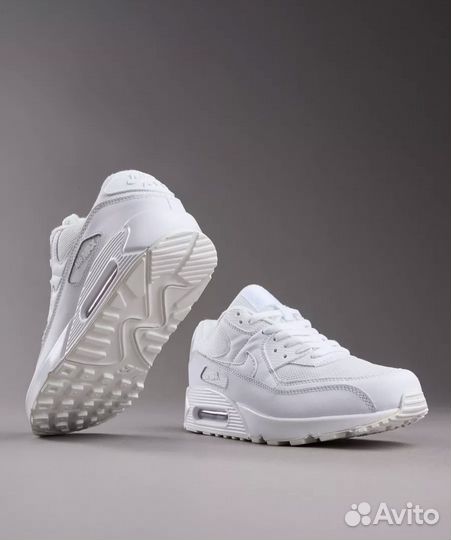 Кроссовки Nike air max 90 белые (люкс 40-45)