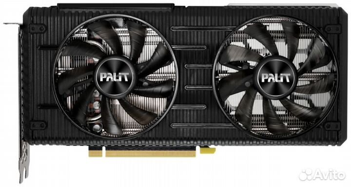 Видеокарта Palit RTX 3060 Ti dual OC LHR, 8 гб (NE