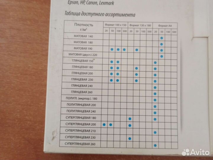 Фотобумага Velton для струйной печати 50 шт