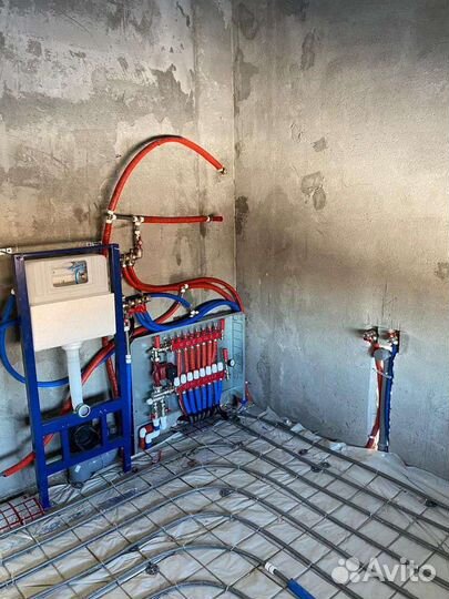 Установка монтаж теплого пола в загородных домах