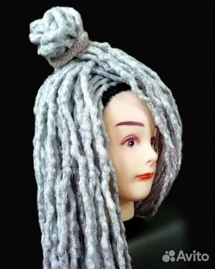 Дреды де фактурные серебро