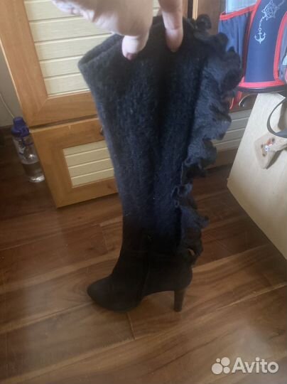 Сапоги Италия. Голенище вязанное