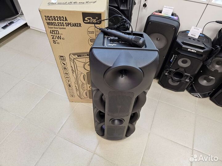 Большая портативная аудиосистема 40Вт (Чап50)