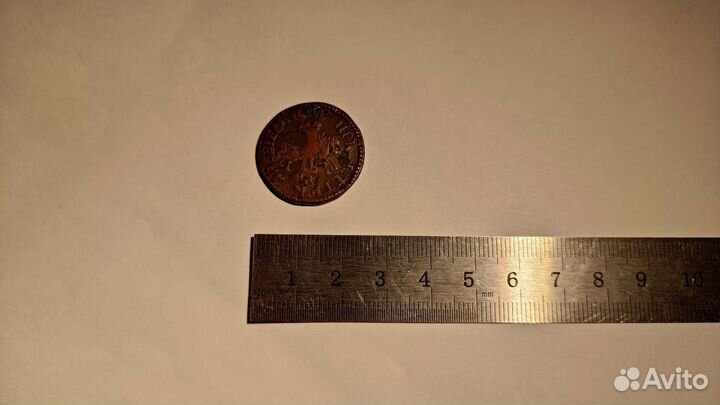 Старинная монета Петр 1705