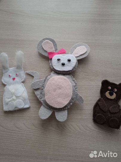 Игрушки животные для кукольного театра