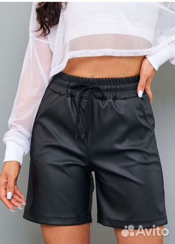 Женские шорты экокожа. Новые