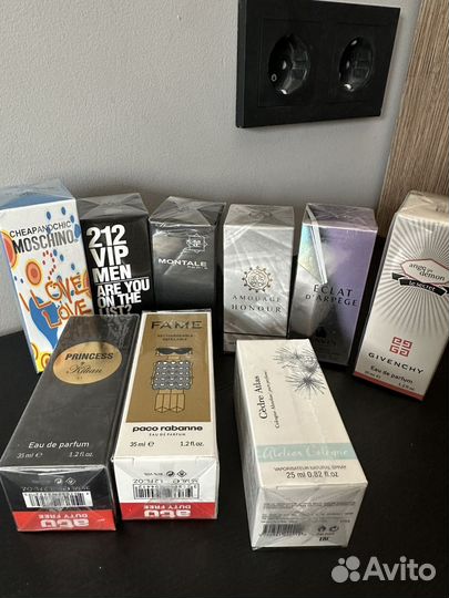 Тестеры парфюма в ассортименте