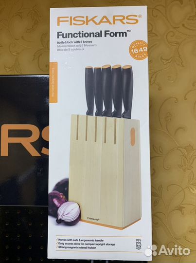 Набор ножей в деревянном блоке 5 штук