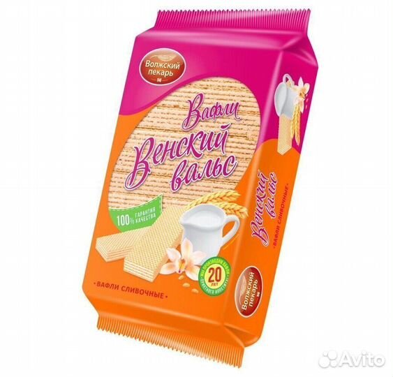 Опт - Вафли Волжский Пекарь Венский Вальс 220г