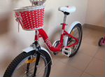 Велосипед детский красный с корзинкой
