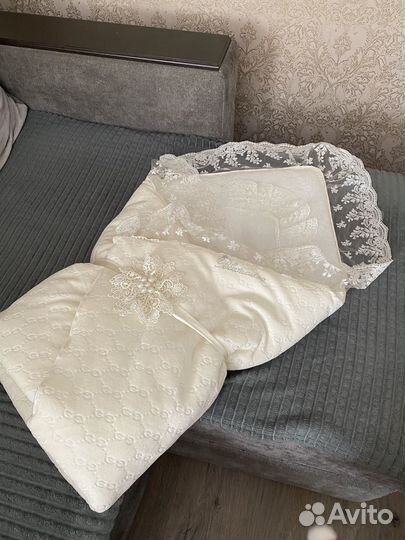 Одеяло на выписку осень зима