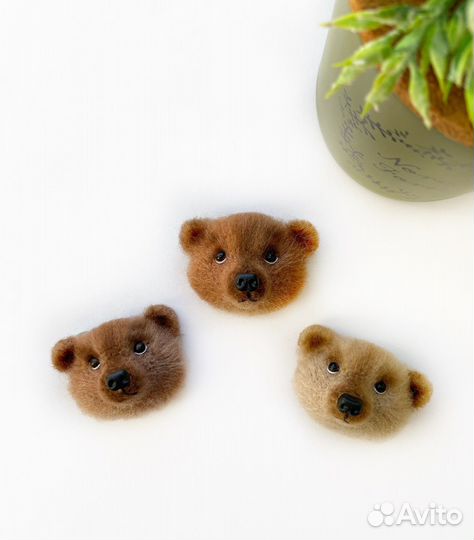 Брошь «Мишка» ручная работа