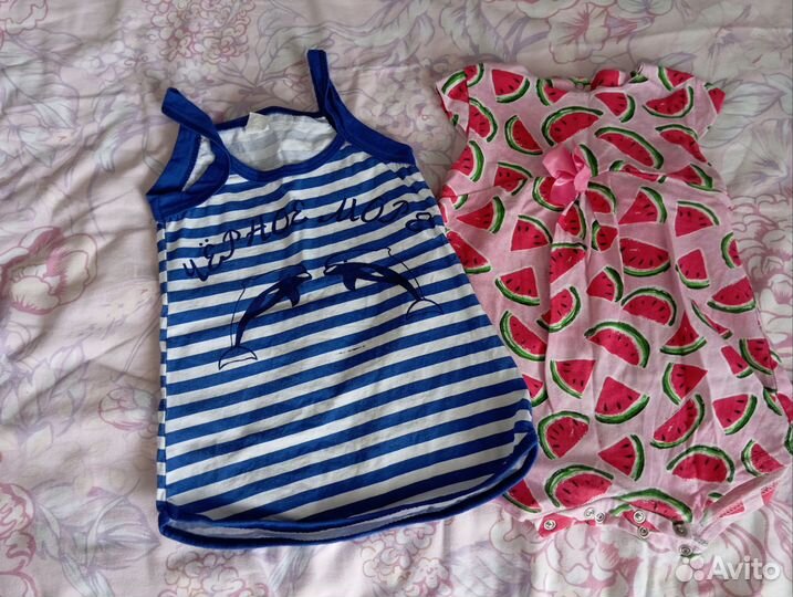 Вещи пакетом на девочку 74-80