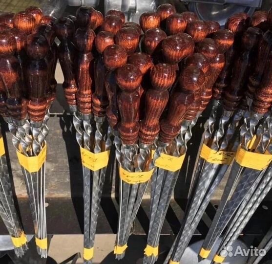 Шампура с деревянной ручкой