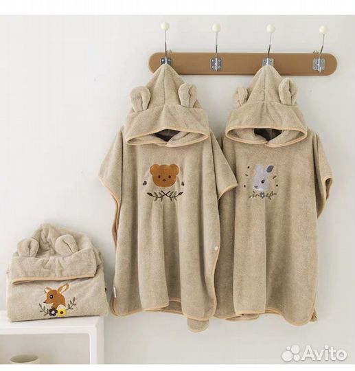 Полотенце пончо детское