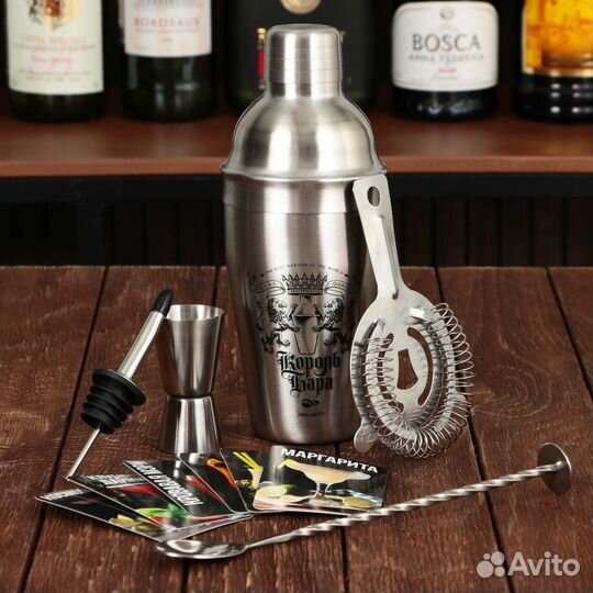 Набор барный «Король вечеринки» Гейзер, Джиггер, Л