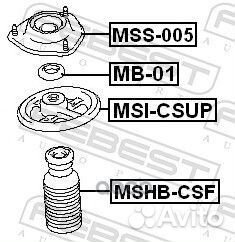Проставка пружины верхняя msicsup Febest