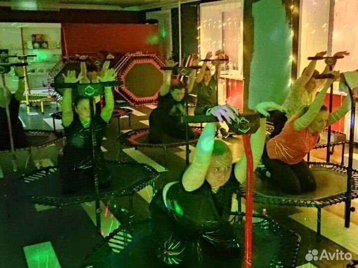 Фитнес на мини батуте