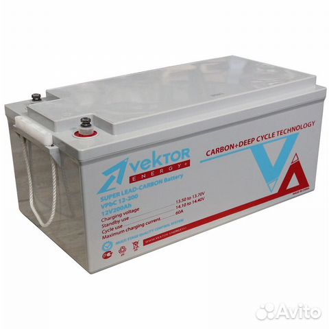 Аккумуляторная батарея vektor серии carbon (VPbC)