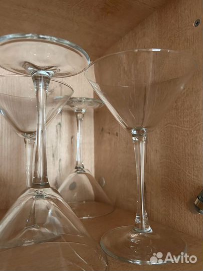 Бокалы для мартини новые 6 штук