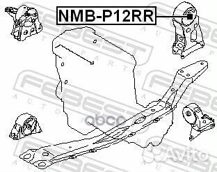 Сайлентблок задней подушки двигателя
