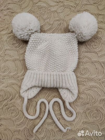 Шапка зимняя для девочки 50 52 новая