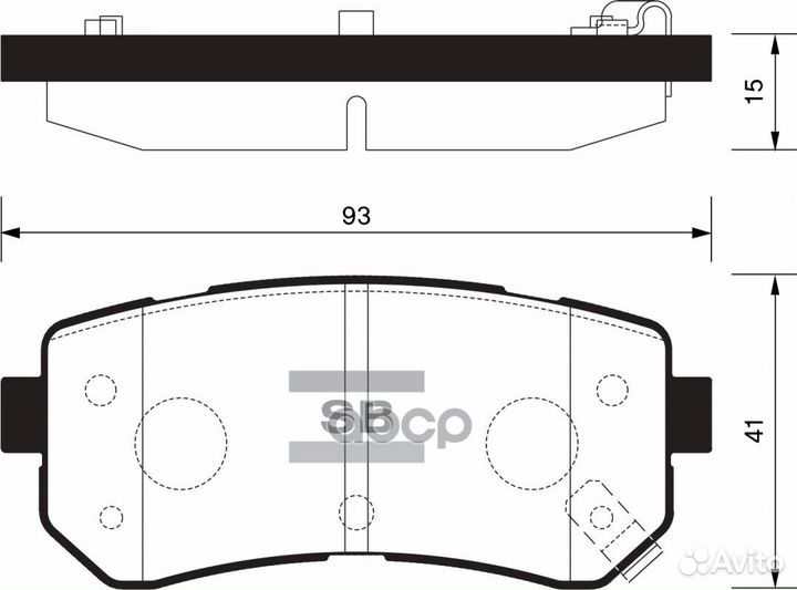 SP1406 колодки дисковые задние Hyundai Accent