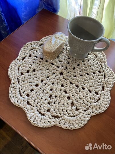 Салфетка вязаная сервировочная Плэйсмат